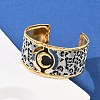 304 Stainless Steel Cuff Bangles for Women LS-BJEW-K285-01A-G-2