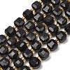Natural Black Tourmaline Beads Strands GG-CBAC972-A04-01-1
