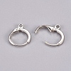 Brass Huggie Hoop Earring Findings KK-E138-N-NF-2