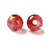 Transparent Crackle Acrylic Beads DACR-D300-01F-8mm-2