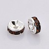 Brass Grade A Rhinestone Spacer Beads RB-A014-Z8mm-15S-2