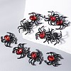 Halloween Alloy Rhinestone Pendants PW-WG39EB4-01-4