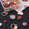 Alloy Enamel Pendants PALLOY-KS0002-04-6