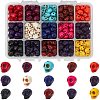 Halloween Theme Dyed Synthetic Turquoise Bead Strands G-GA0001-04-1
