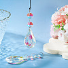 3Pcs Crystal Glass Hanging Sun Catcher AJEW-TADJ0001-08D-6