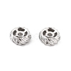 Brass Micro Pave Clear Cubic Zirconia Spacer Beads LS-KK-K371-31P-1