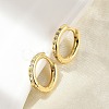 Brass Micro Pave Clear Cubic Zirconia Hoop Earrings EJEW-D311-145G-3