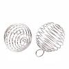 Non-Tarnish 304 Stainless Steel Wire Pendants STAS-ZX013-22-25mm-P-2