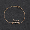 12 Constellations Alloy Rhinestone Link Bracelets WG43B2B-06-1