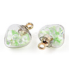 Glow in the Dark Luminous Glass Pendants GLAA-YWC0001-01E-3