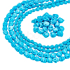 3 Sizes Dyed Synthetic Turquoise Beads Strands G-AR0004-83-1