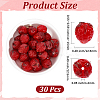 30Pcs Handmade Bumpy Lampwork Beads LAMP-PA0001-54-2