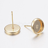 304 Stainless Steel Stud Earring Settings X-STAS-H436-20D-2