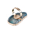 Natural Agate Cuff Rings RJEW-Q035-02G-3