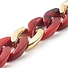 Acrylic & CCB Plastic Curb Chain Phone Case Chain HJEW-JM00485-03-2