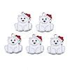 Bear Alloy Enamel Pendants X-ENAM-R041-33-1