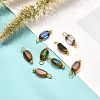 Electroplate Glass Pendants PALLOY-JF00895-2