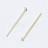 Brass Flat Head Pins KK-G331-11-0.7x35-NF-2