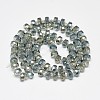 Electroplate Glass Beads Strands EGLA-Q083-8mm-D09-2