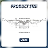 2Pcs Alloy Bat Shoes Chain AJEW-FG0004-50A-2