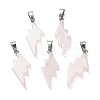 Natural Rose Quartz Pendants G-C057-01P-09-1