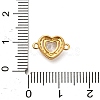 925 Sterling Silver Micro Pave Cubic Zirconia Connector Charms STER-U009-03G-03-3