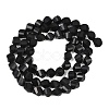 Natural Shungite Beads Strands G-P611-C35-01-3
