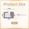 3Pcs PU Leather Luggage Tag AJEW-ME0002-25-2