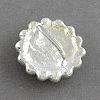 Shining Flower Alloy Grade A Crystal Rhinestone Slide Charms Beads RB-R008-07-2
