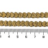 Electroplated Natural Lava Rock Beads Strands G-Q1009-G01-02E-4
