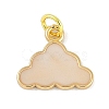 Brass Enamel Pendants KK-B114-17G-02-1