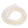 Transparent Painted Glass Beads Strands DGLA-A034-T8mm-A25-5