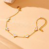 Heart Stainless Steel & Natural Shell Necklaces & Stud Earrings Sets FS-WGB84F7-02-3