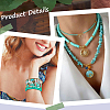 Flat Round Handmade Polymer Clay Beads CLAY-SC0001-58B-01-5