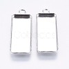 Tarnish Resistant 304 Stainless Steel Pendant Cabochon Settings X-STAS-I069-36-1