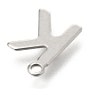 Non-Tarnish 201 Stainless Steel Charms STAS-C021-06P-K-3