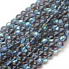 Synthetic Moonstone Beads Strands G-F143-6mm-09-1