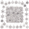 120Pcs 12 Style Tibetan Style Alloy Pendants TIBE-SC0001-63-1