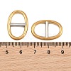 Ion Plating(IP) 304 Stainless Steel Oval Links Connector Charms STAS-F366-02B-GP-3