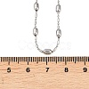 Brass Oval Ball Chain Necklaces for Men Women NJEW-L012-03P-5