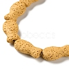 Fish Dyed Natural Lava Rock Beads Strands G-O126-01A-08-3