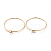 316 Surgical Stainless Steel Hoop Earring Findings STAS-J025-01B-G-2