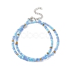 Glass Seed Beaded Two Loops Wrap Bracelet for Women BJEW-JB09216-2