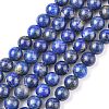 Natural Lapis Lazuli Beads Strands G-G099-8mm-7-1