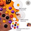 48Pcs 4 Styles Halloween Self-Adhesive Acrylic Rhinestone Stickers STIC-FG0001-06-4
