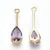 Transparent Glass Pendants GLAA-R212-13C-2