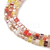 Gradient Color Electroplate Glass Bead Strands X-GLAA-E042-05-B01-4