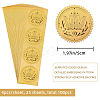 Plastic Self Adhesive Gold Foil Embossed Stickers DIY-WH0211-130-2
