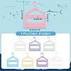 PandaHall Elite 32Pcs 8 Colors 8-Hole Mini Acrylic Earring Hanger EDIS-PH0001-83-2