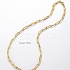 201 Stainless Steel Minimalist Paperclip Chain Necklaces for Women PQ9782-3